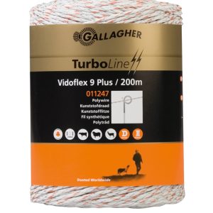 Gallagher Vidoflex 9 TurboLine Plus wit 200m - Afbeelding 1