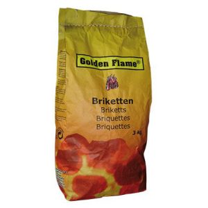 Golden Flame Houtskool briketten 3 kg - Afbeelding 1