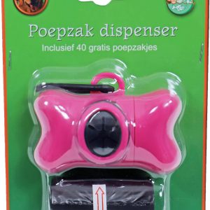 Boon Poepzak Dispenser Roze incl. Poepzakjes - Afbeelding 1