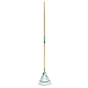 Gazonhark, verstelbaar 22tds plat met steel 150cm - Afbeelding 1