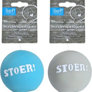 lief! Latex Bal Blauw 7.5cm - Afbeelding 1