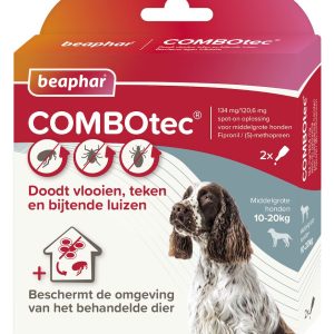 Beaphar COMBOtec hond 10-20kg 2 pipet - Afbeelding 1