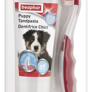 Beaphar Tandpasta & borstel combi-pack puppy - Afbeelding 1