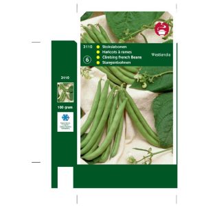 Horti Tops Stokslabonen Westlandse Dubbele, zonder draad, 100g 13110 - Afbeelding 1