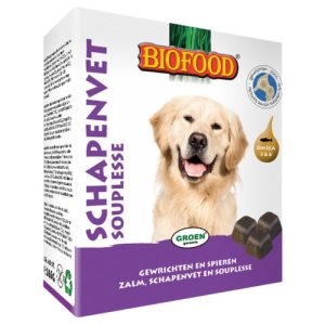 Biofood Schapenvet Maxi Naturel 40 stuks - Afbeelding 1