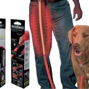 NiteDawg Lichtgevende Hondenriem Rood 1,5m - Afbeelding 1