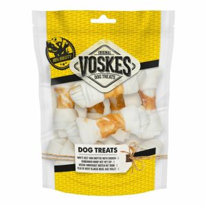Voskes Runderhuid Knopen met Kip 350gr - Afbeelding 1