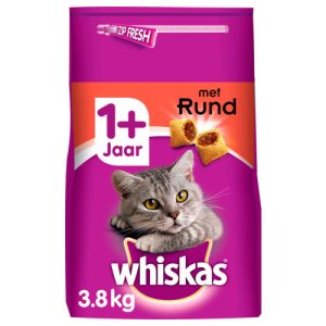 Whiskas Droog Adult Rund 3.8kg - Afbeelding 1