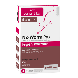 No Worm Pro Kat 4 tabletten - Afbeelding 1