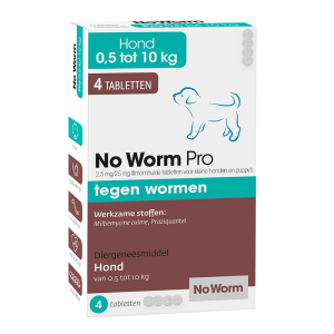 No Worm Pro Kleine Hond & Puppy 4 tabletten - Afbeelding 1