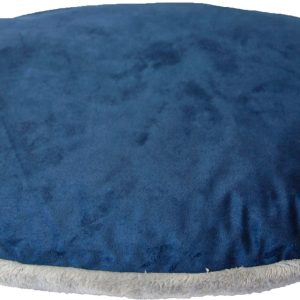 Ligkussen met Rits grijs/blauw - Afbeelding 1