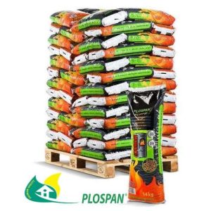 Plospan houtpellet mix 6mm 14 kg - Afbeelding 1