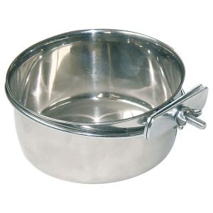 Trixie Stainless steel bakje met houder 900ml - Afbeelding 1