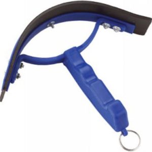 Zweetmes kunststof gebogen blauw - Afbeelding 1