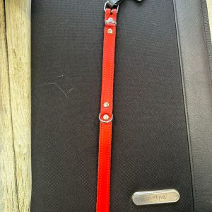 adori halsband leer rood 023701 - Afbeelding 1